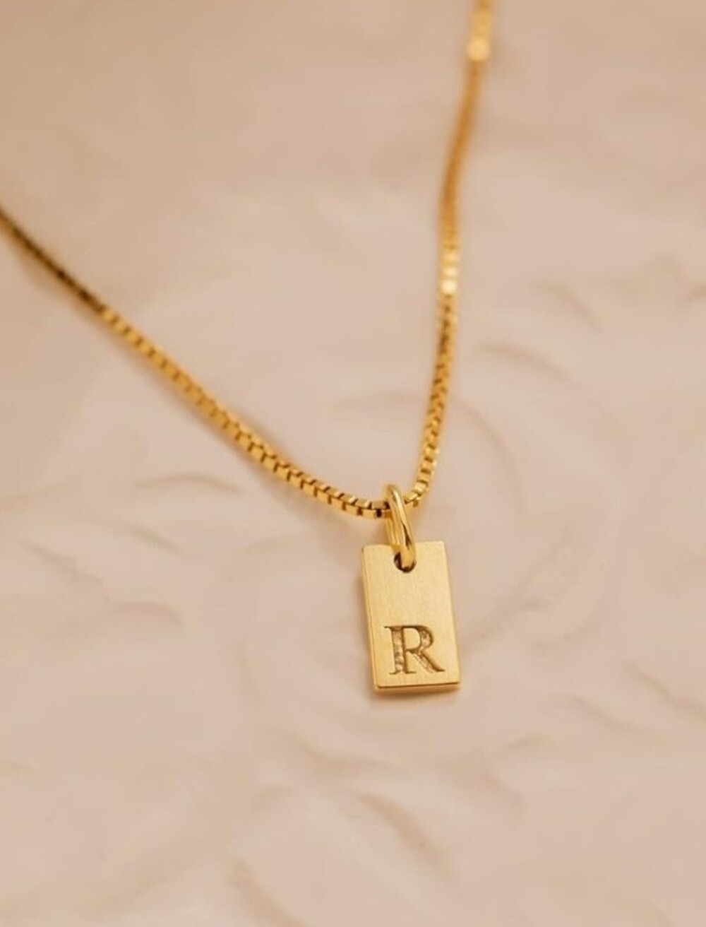 14K Gold Plated Initial Necklaces Letter Necklace Dainty Waterproof - Picture 4 of 4